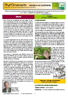 bulletin mensuel « Phyt'Ornement - Vendeurs en Jardineries »
